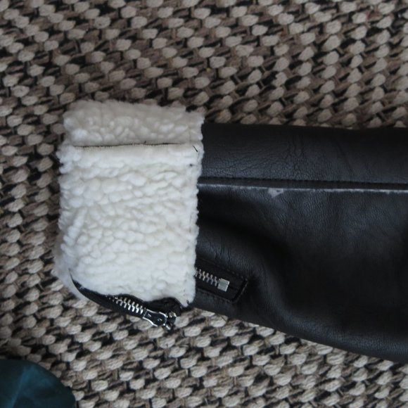 Dynamite Sherpa Moto Jacket Size Medium - Picture 7 of 9